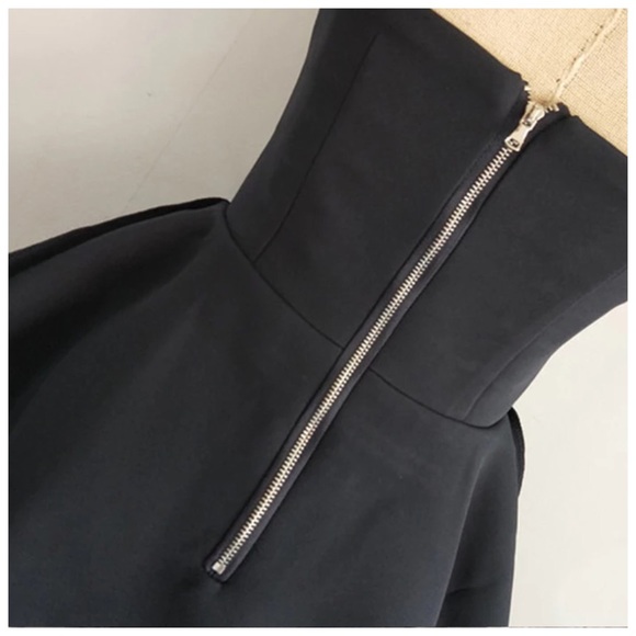 Black Strapless Lace Up Corset Top - Picture 7 of 7